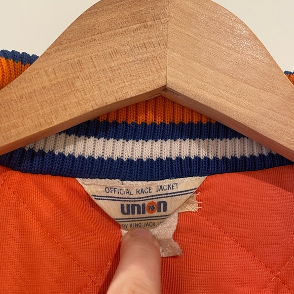 Vtg 70s Union 76 Official Racing Jacket By King Jack Inc Button Snap - Picture 4 of 8